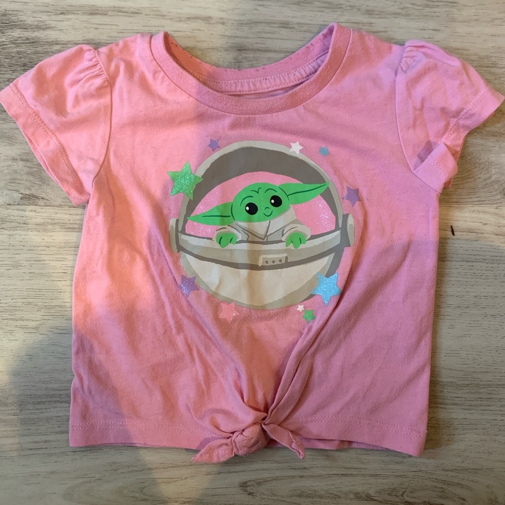 3 for $10 Star Wars Pink Yoda Grogu Short Sleeve Tee